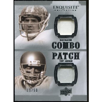 2010 Upper Deck Exquisite Collection Patch Combos #AM Troy Aikman Dan Marino /50