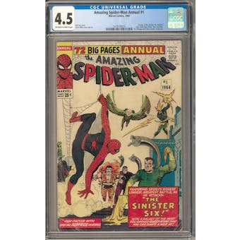 Amazing Spider-Man Annual #1 CGC 4.5 (OW-W) *1479104010*
