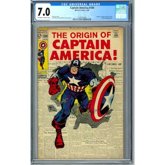 Captain America #109 CGC 7.0 (OW-W) *1479142004*