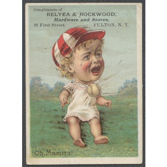 Relyea & Rockwood Hardware and Stoves Oh! Mamma! Baby Anson Baseball Card