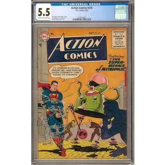 Action Comics #216 CGC 5.5 (C-OW) *1479184007*
