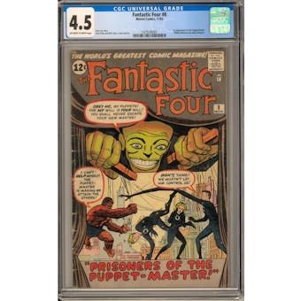 Fantastic Four #8 CGC 4.5 (OW-W) *1479185001*