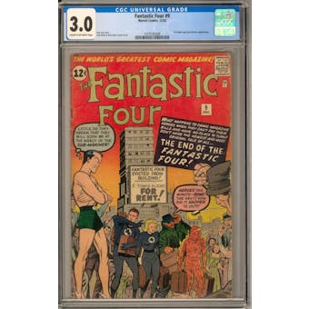 Fantastic Four #9 CGC 3.0 (C-OW) *1479185008*