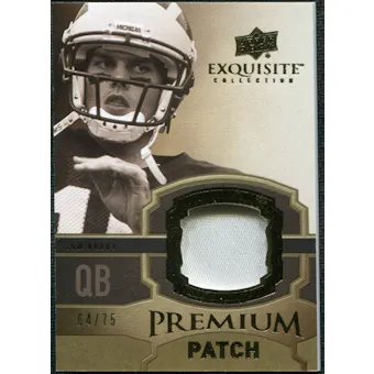 2010 Upper Deck Exquisite Collection Premium Patch #EPPBR Tom Brady /75