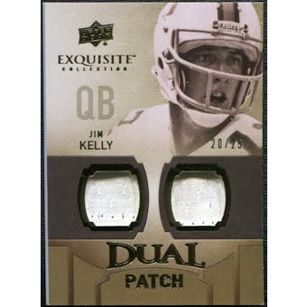 2010 Upper Deck Exquisite Collection Single Player Dual Patch #EDPJK Jim Kelly /25