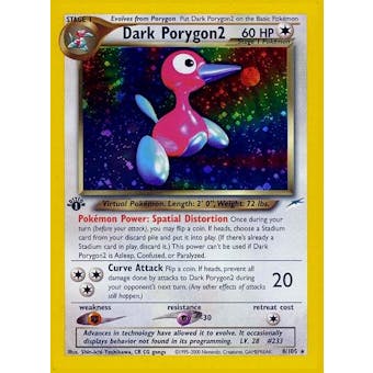 Pokemon Neo Destiny 1st Edition Single Dark Porygon2 8/105