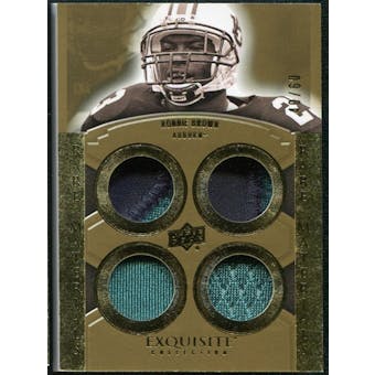 2010 Upper Deck Exquisite Collection Rare Materials #ERMRB Ronnie Brown /60
