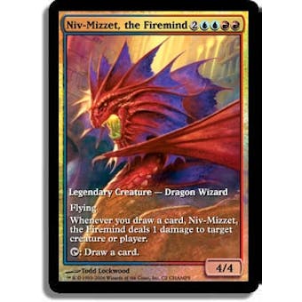 Magic the Gathering Promo Single Niv-Mizzet, the Firemind Foil (Extended Art) - MODERATE PLAY (MP)