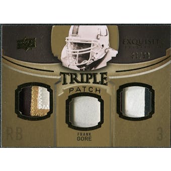 2010 Upper Deck Exquisite Collection Single Player Triple Patch #ETPFG Frank Gore /50