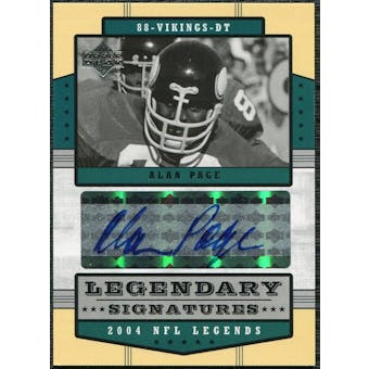 2004 Upper Deck Legends Legendary Signatures #LSAP Alan Page Autograph