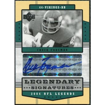 2004 Upper Deck Legends Legendary Signatures #LSCF Chuck Foreman Autograph
