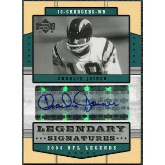 2004 Upper Deck Legends Legendary Signatures #LSCJ Charlie Joiner Autograph