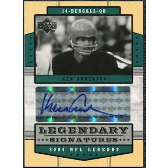 2004 Upper Deck Legends Legendary Signatures #LSKA Ken Anderson Autograph