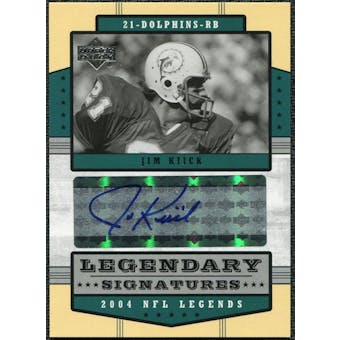 2004 Upper Deck Legends Legendary Signatures #LSKI Jim Kiick Autograph
