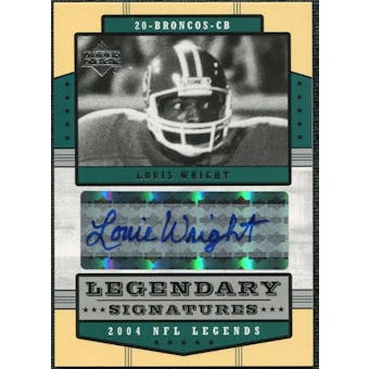 2004 Upper Deck Legends Legendary Signatures #LSLW Louis Wright Autograph