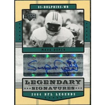 2004 Upper Deck Legends Legendary Signatures #LSMA Mark Duper Autograph