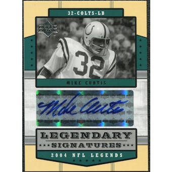 2004 Upper Deck Legends Legendary Signatures #LSMI Mike Curtis Autograph