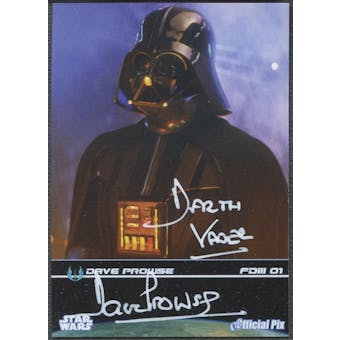 Darth Vader - David Prowse Autographed Star Wars Card (Fan Days III)