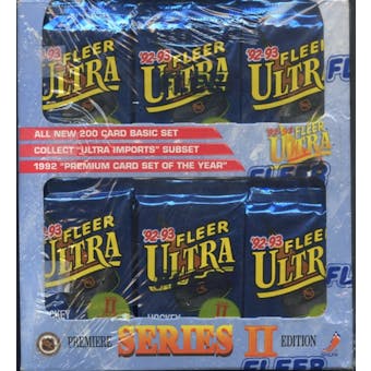 1992/93 Fleer Ultra Series 2 Hockey Retail Box