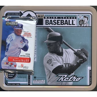 1998 Upper Deck Collector's Choice Series 1 Baseball Retail 25 Pack Lot (In 1999 Retro Tin)