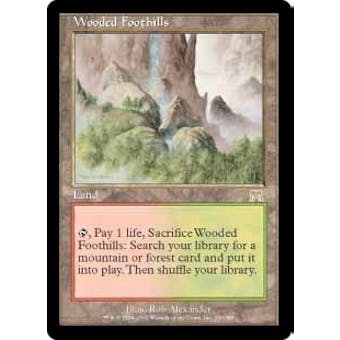 Magic the Gathering Onslaught Single Wooded Foothills - NEAR MINT (NM)