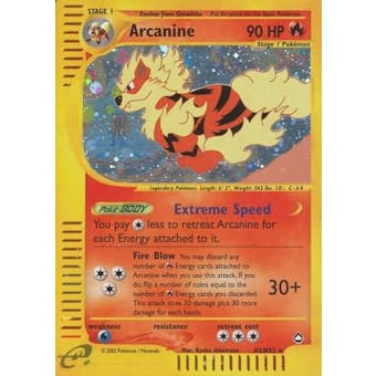 Pokemon Skyridge Single Arcanine H2/H32