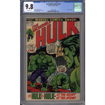 Incredible Hulk #156 CGC 9.8 (OW-W) *1493864037*