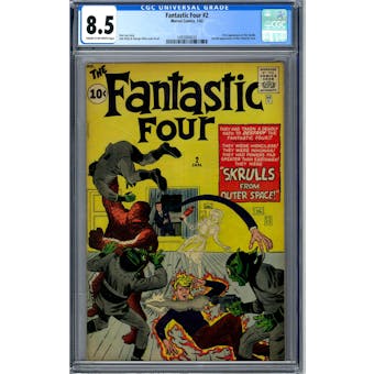 Fantastic Four #2 CGC 8.5 (C-OW) *1493904020*