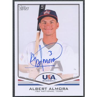 2011 USA Baseball #A43 Albert Almora Auto