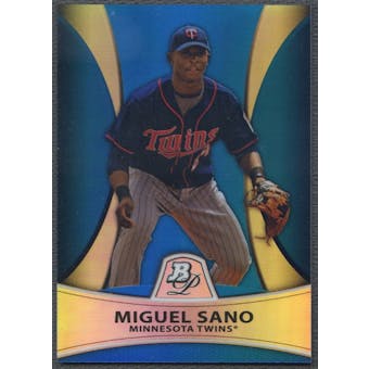 2010 Bowman Platinum Prospects #PP28 Miguel Sano Blue Refractor #31/99