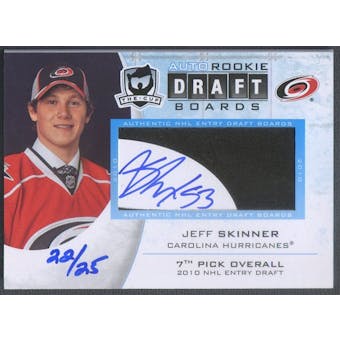 2010/11 The Cup #DBJS Jeff Skinner Draft Boards Rookie Auto #22/25