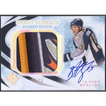2010/11 Ultimate Collection #SDTNS Nick Spaling Debut Threads Patch Auto #06/25