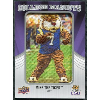 2012 Upper Deck College Mascot Manufactured Patch #CM24 Mike the Tiger A/tiger costume image