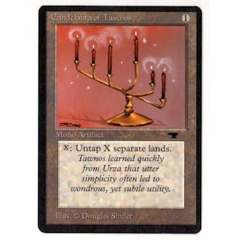 Magic the Gathering Antiquities Single Candelabra of Tawnos - MODERATE PLAY (MP)