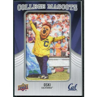 2012 Upper Deck College Mascot Manufactured Patch #CM12 Oski A