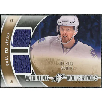 2011/12 Upper Deck SPx Winning Materials #WMDS Daniel Sedin B