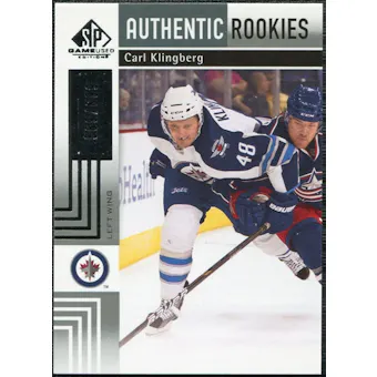 2011/12 Upper Deck SP Game Used #134 Carl Klingberg RC /699
