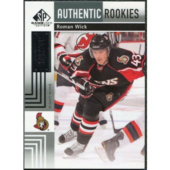 2011/12 Upper Deck SP Game Used #139 Roman Wick RC /699