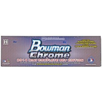 2014 Bowman Chrome Mini Baseball Hobby Box (Set)