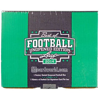 2014 Leaf Best Of Unopened Edition Football Hobby Box