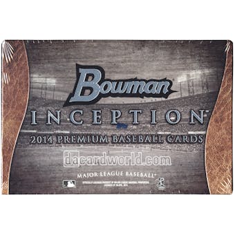 2014 Bowman Inception Baseball Hobby Box (Reed Buy)