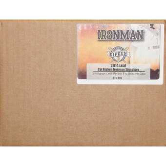 2014 Leaf Cal Ripken Ironman Signature Collection Baseball Hobby 10-Box Case