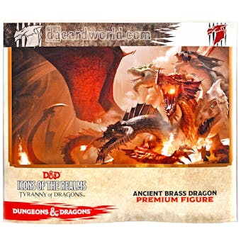 Dungeons & Dragons Miniatures Icons of the Realms: Tyranny of Dragons - Brass Dragon Figure (WizKids) *Damaged