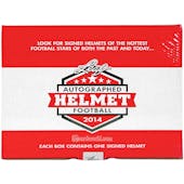 2014 Leaf Autographed Full-Size Helmet Football Hobby Box