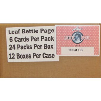 2014 Leaf Bettie Page Collection 12-Box Case