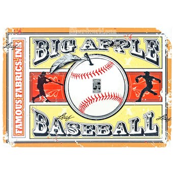 2014 Famous Fabrics Big Apple Baseball Hobby Box