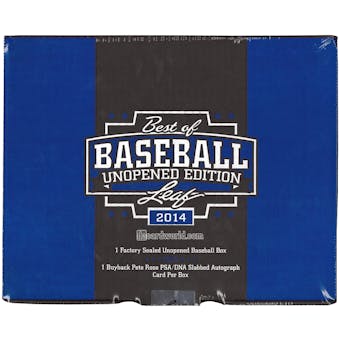 2014 Leaf Best Of Baseball Unopened Edition Hobby Box