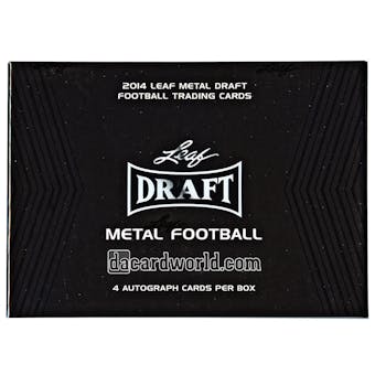 2014 Leaf Metal Draft Football Hobby Box