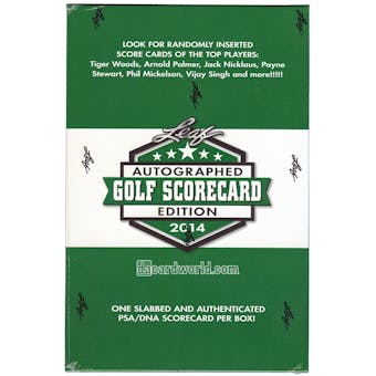2014 Leaf Autographed Scorecard Edition Golf Hobby Box (Pack)