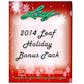 2015 Leaf Holiday Bonus Pack (10 Pack Lot)